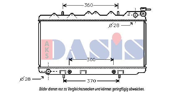 AKS DASIS Jäähdytin,moottorin jäähdytys 071810N